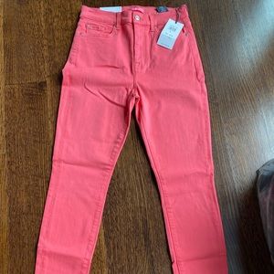 Seven for all mankind pink high waisted jeans
